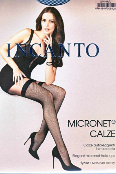 Samodržeće čarape Incanto - sitna mreža