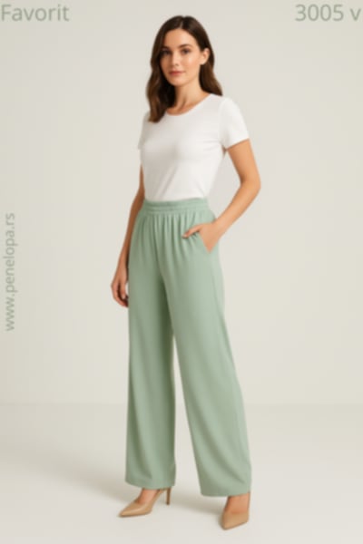 Viskozne pantalone Favorit 3005
