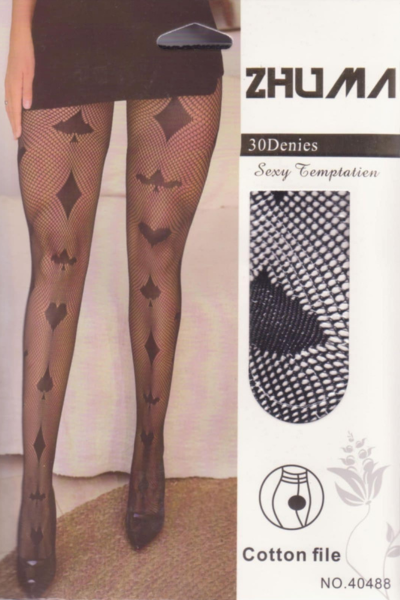 Čarape hulahop sa desenom 40488